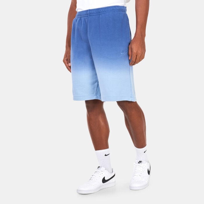 Nike Men's Club+ French Terry Dip Dyed Shorts Blue Nike Men's Club+ French Terry Dip Dyed Shorts Blue image number 0