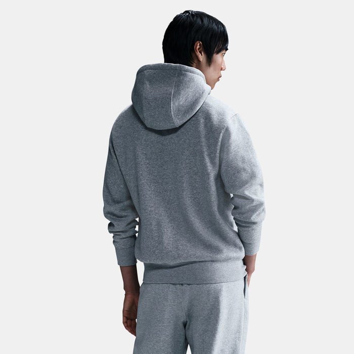 Nike Men's Club Fleece Full-Zip Hoodie Grey Nike Men's Club Fleece Full-Zip Hoodie Grey image number 1