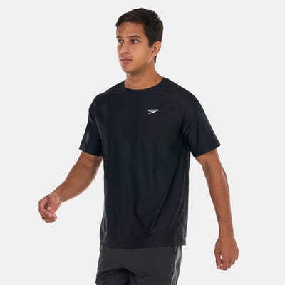Speedo Men's Essential Swim T-Shirt Black Speedo Men's Essential Swim T-Shirt Black