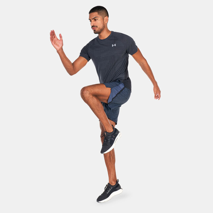 Under Armour Men's UA Streaker Deco Diamond T-Shirt Black Under Armour Men's UA Streaker Deco Diamond T-Shirt Black image number 2