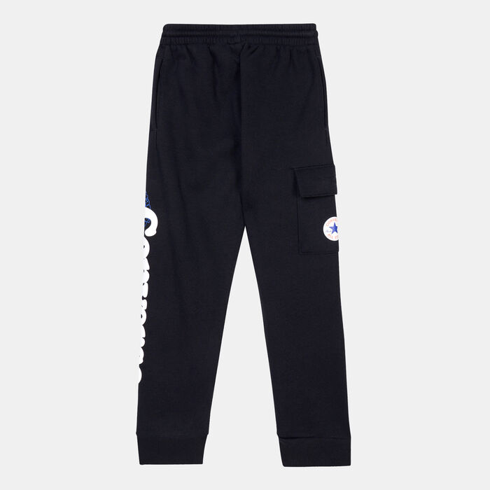 Converse Kids' Into The Wild Cargo Sweatpants Black Converse Kids' Into The Wild Cargo Sweatpants Black image number 1