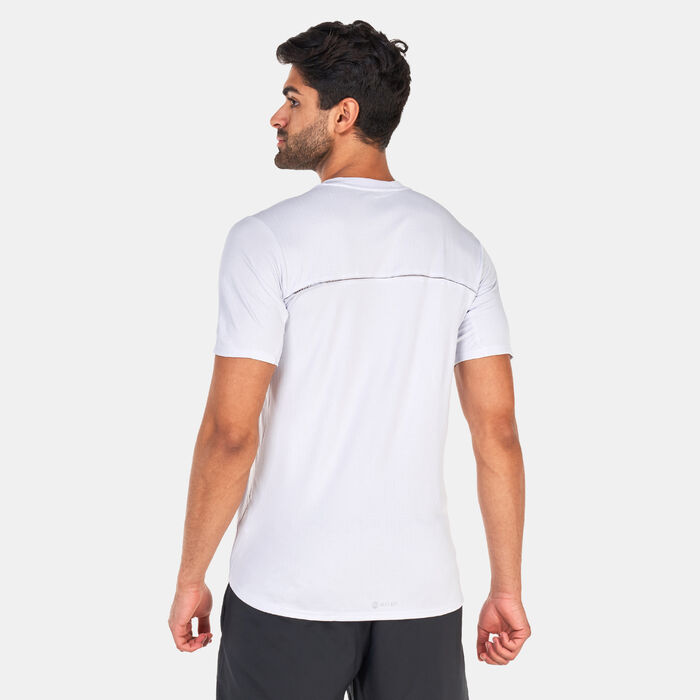 adidas Men's Designed 4 Training HEAT.RDY HIIT Training T-Shirt Grey adidas Men's Designed 4 Training HEAT.RDY HIIT Training T-Shirt Grey image number 1