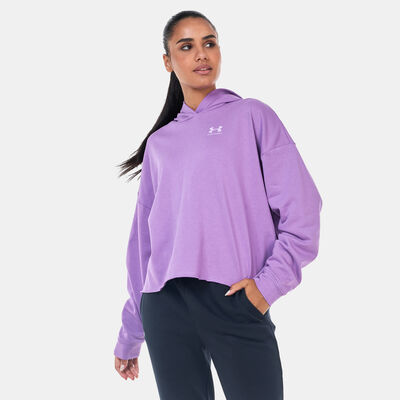 Under Armour Women's Rival Logo Hoodie Purple