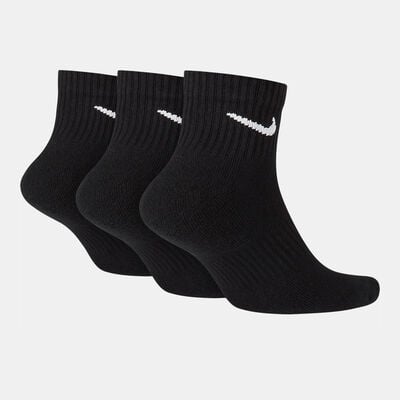 Nike Everyday Cushion Ankle Socks (3 Pairs) Black Nike Everyday Cushion Ankle Socks (3 Pairs) Black