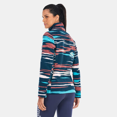 Columbia Women's Fast Trek Printed Fleece Jacket Blue Columbia Women's Fast Trek Printed Fleece Jacket Blue