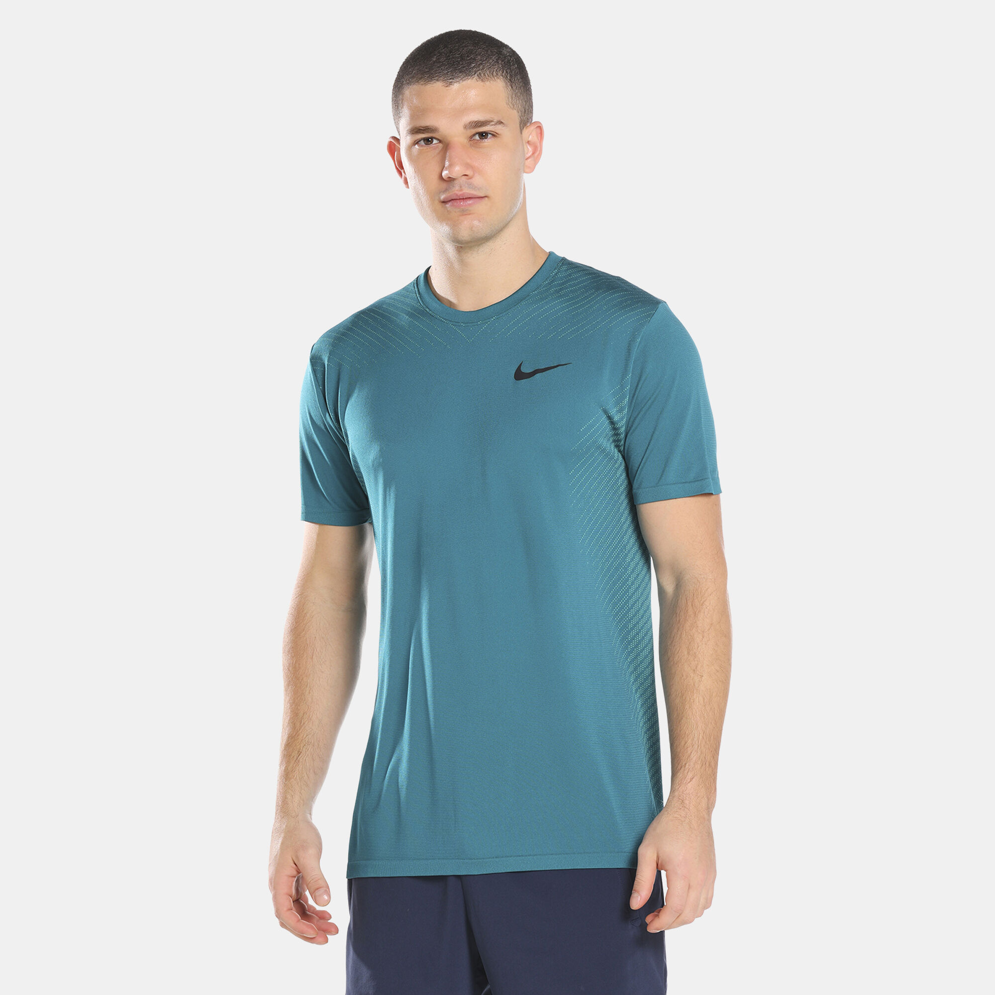 Men s Dri FIT Seamless Training T Shirt Green Nike in KSA SSS