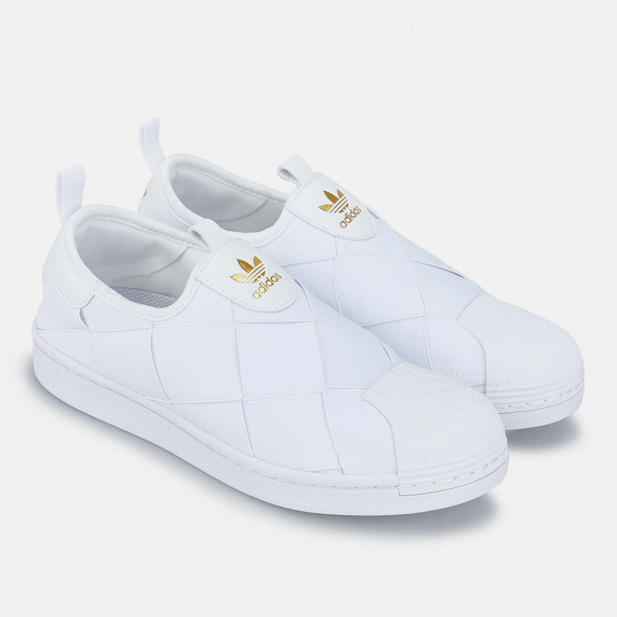 Adidas originals superstar slip on sales womens gold