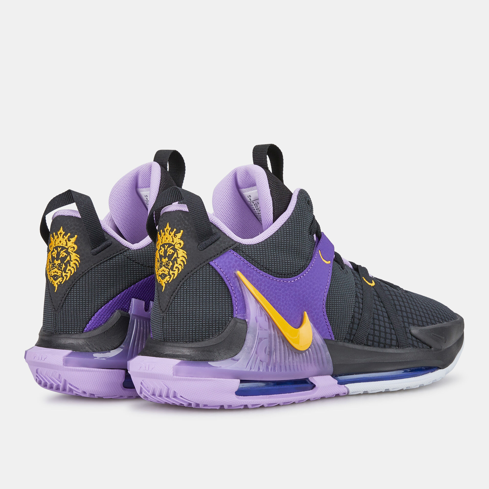 Lebron shoes sales purple and gold