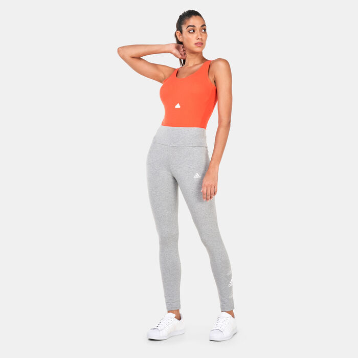 adidas Women's Ribbed Bodysuit Red adidas Women's Ribbed Bodysuit Red image number 2