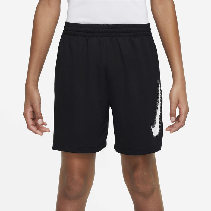 Nike Kids' Multi Dri-FIT Graphic Training Shorts Black image number 1