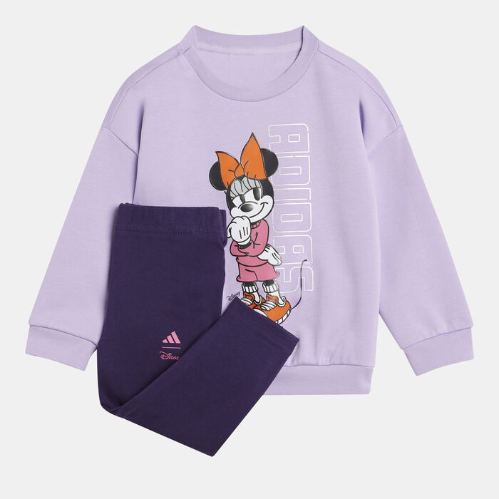 adidas Kids' Disney Minnie Mouse Top And Joggers Set Purple adidas Kids' Disney Minnie Mouse Top And Joggers Set Purple image number 0