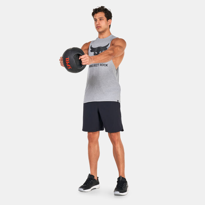 Under Armour Men's Project Rock Woven Shorts Black image number 4