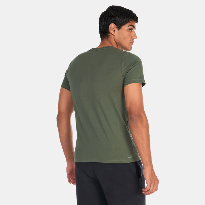 New Balance Men's Heathertech Graphic T-Shirt Grey New Balance Men's Heathertech Graphic T-Shirt Grey image number 1