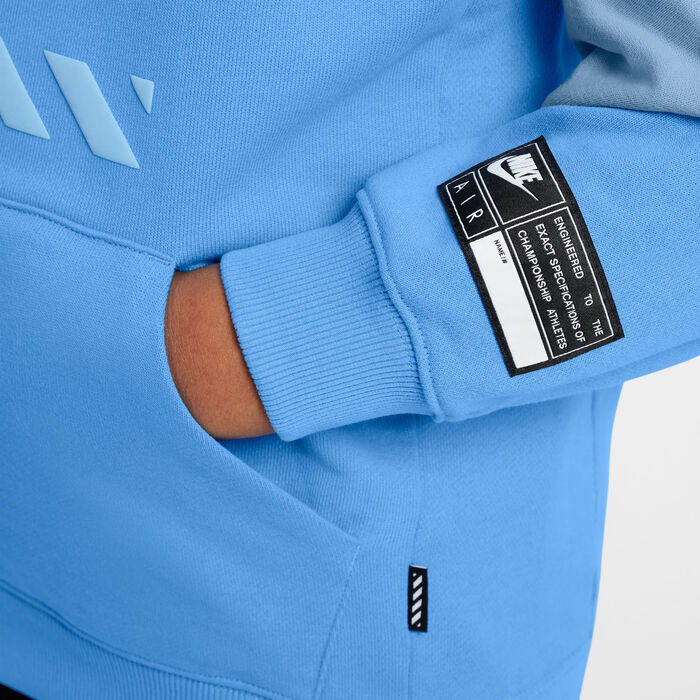 Nike Kids' Air Fleece Hoodie Blue Nike Kids' Air Fleece Hoodie Blue image number 2
