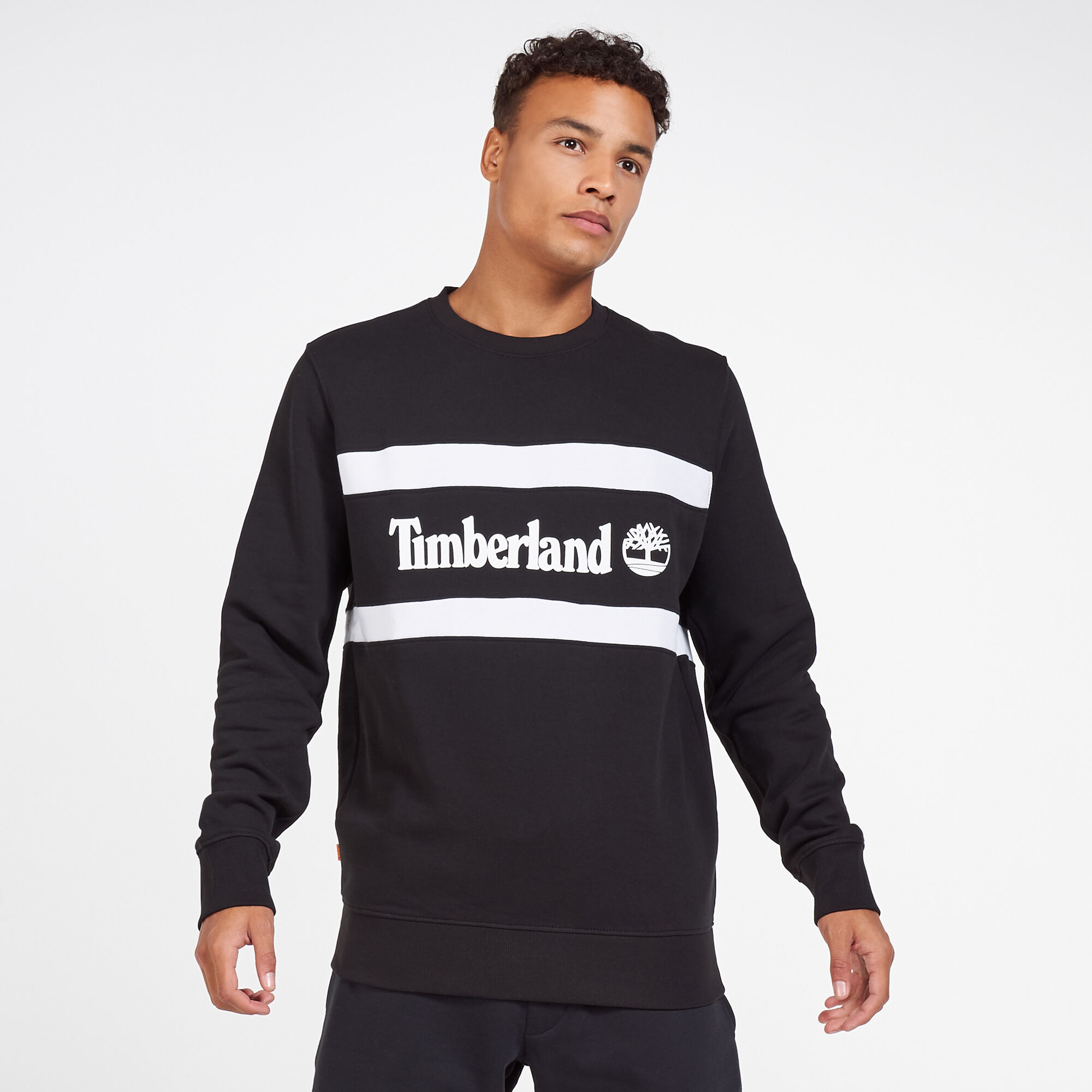 Black online timberland sweatshirt