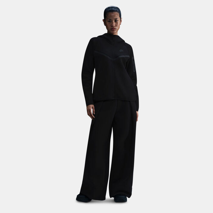Nike Women's Sportswear Tech Fleece Windrunner Full-Zip Hoodie Black Nike Women's Sportswear Tech Fleece Windrunner Full-Zip Hoodie Black image number 0