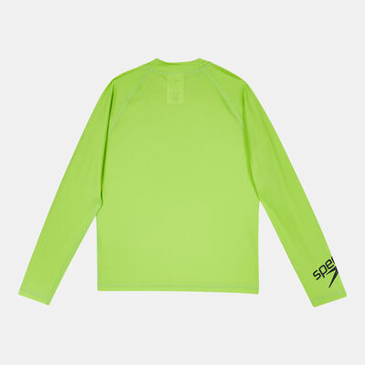 Speedo Kids' Long Sleeve Rashguard Green Speedo Kids' Long Sleeve Rashguard Green