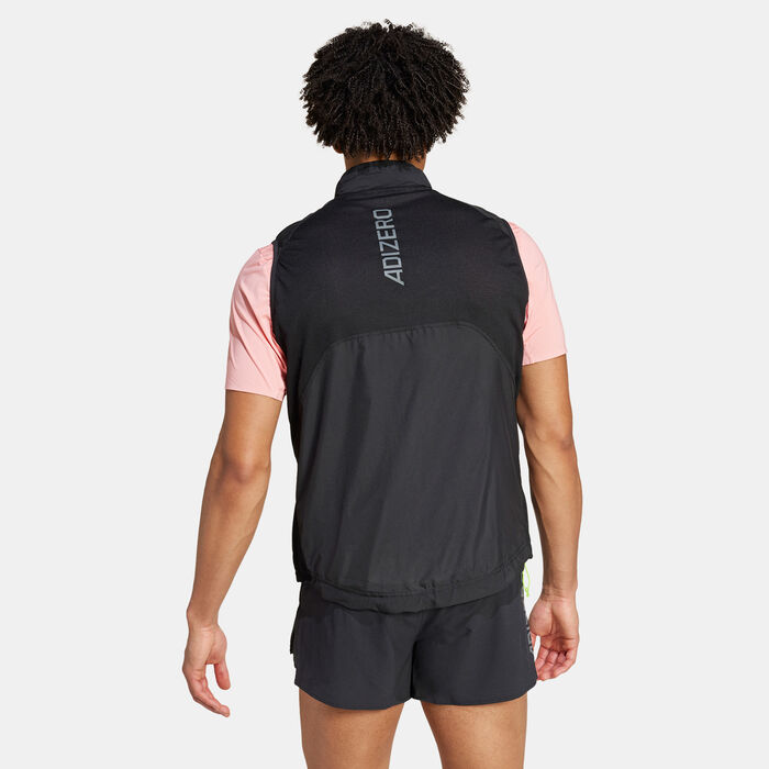 adidas Men's Adizero Padded Running Vest Black adidas Men's Adizero Padded Running Vest Black image number 1