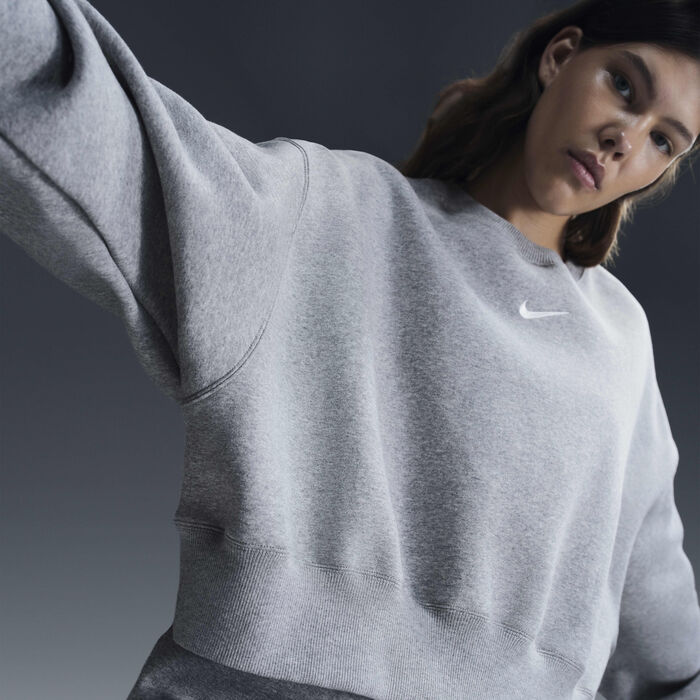 Nike Women's Sportswear Phoenix Fleece Sweatshirt Grey Nike Women's Sportswear Phoenix Fleece Sweatshirt Grey image number 0
