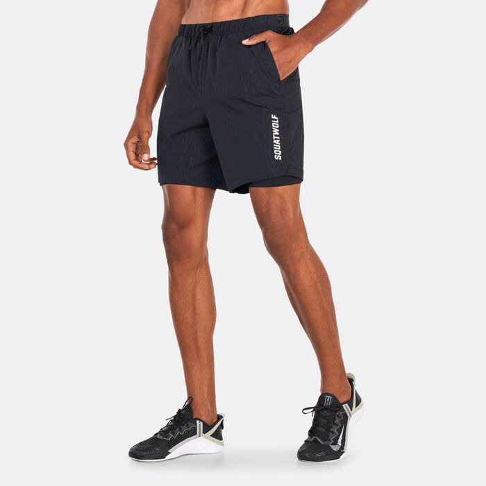SQUATWOLF Men's Core ProTech 2-in-1 Training Shorts Black SQUATWOLF Men's Core ProTech 2-in-1 Training Shorts Black image number 0