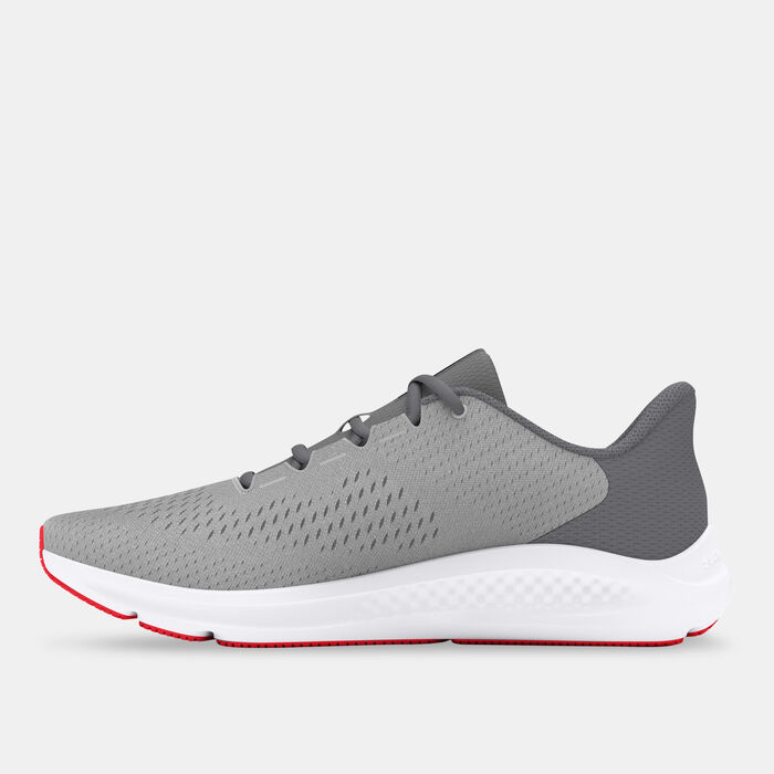 Under Armour Men's Charged Pursuit 3 Big Logo Running Shoes Grey image number 2
