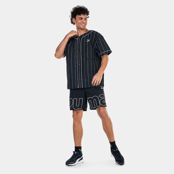 PUMA Men's Team Baseball Jersey Black PUMA Men's Team Baseball Jersey Black image number 2