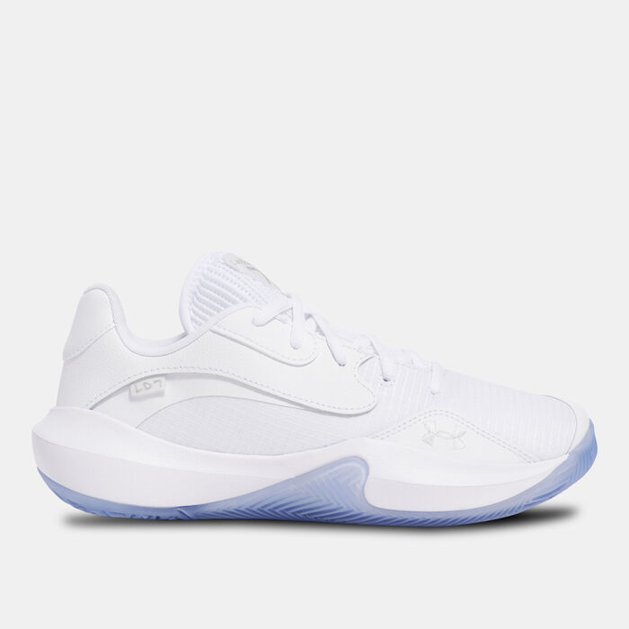 Under Armour Lockdown 7 Low Basketball Shoes White image number 0