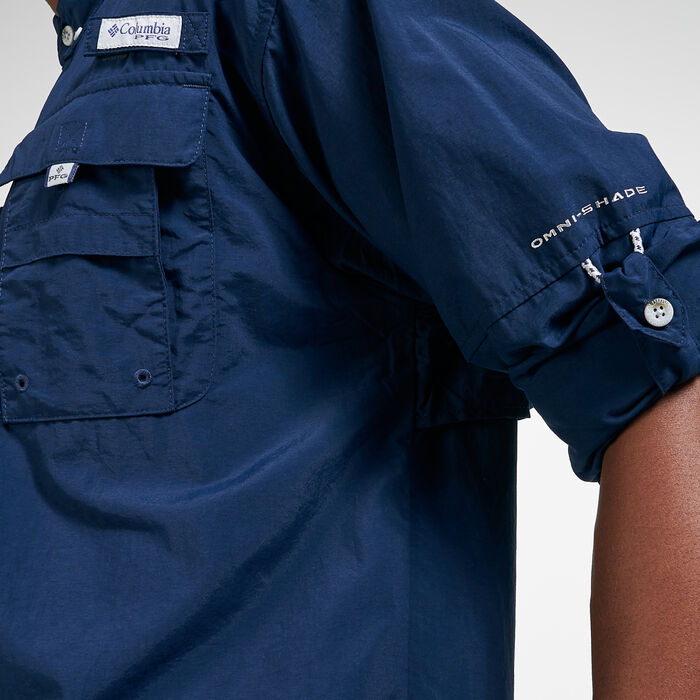 Columbia Men's PFG Bahama™ II Long Sleeves Shirt Blue Columbia Men's PFG Bahama™ II Long Sleeves Shirt Blue image number 3