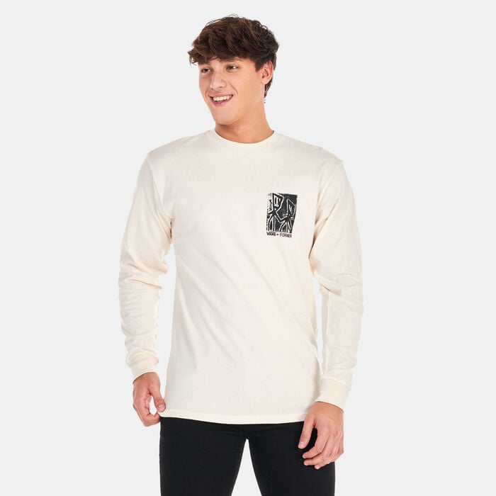 Vans Men's x Former Long Sleeve T-Shirt Beige Vans Men's x Former Long Sleeve T-Shirt Beige image number 1