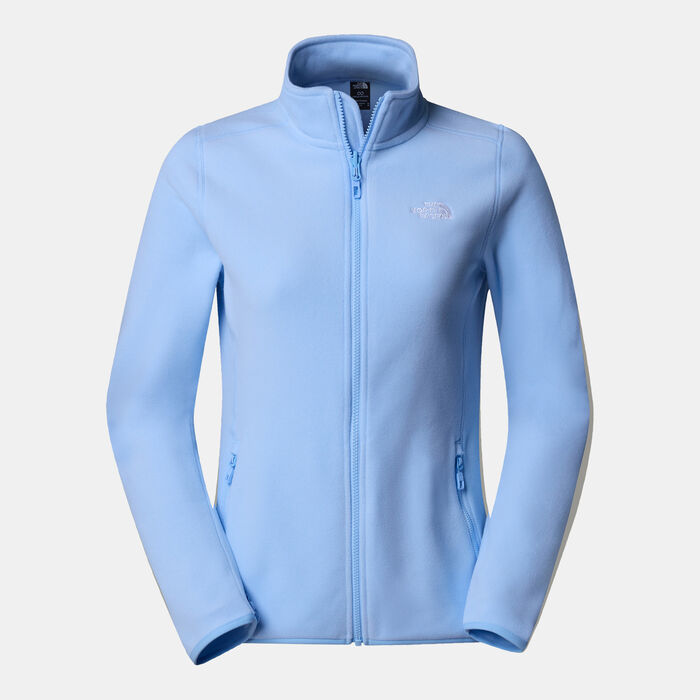 The North Face Women's 100 Glacier Fleece Hiking Jacket Blue image number 0