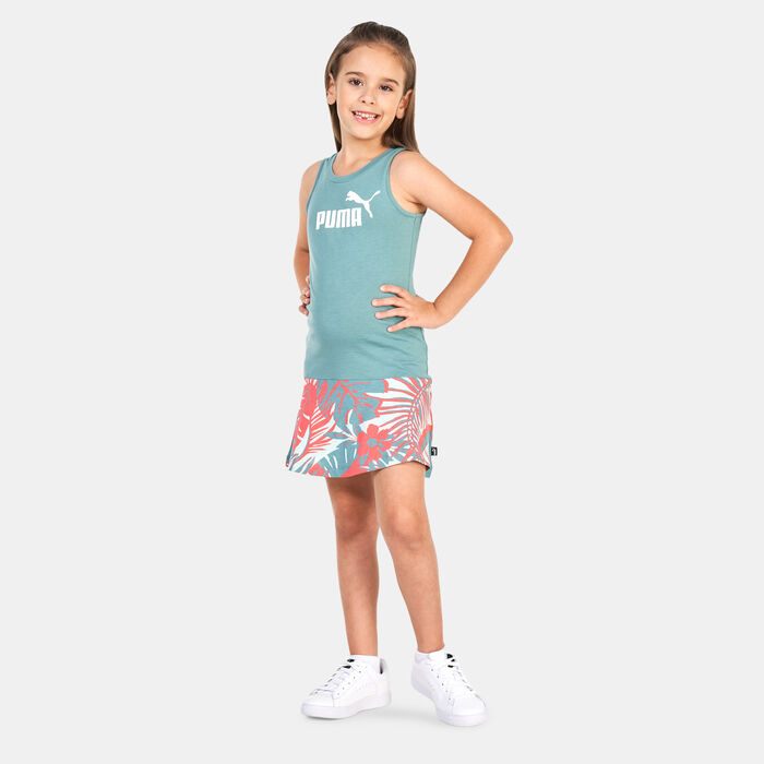 PUMA Kids' Essentials+ FLOWER POWER Tank Dress Blue PUMA Kids' Essentials+ FLOWER POWER Tank Dress Blue image number 0