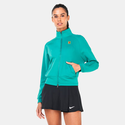 Nike Women's Court Dri-FIT Heritage Full Zip Jacket Green