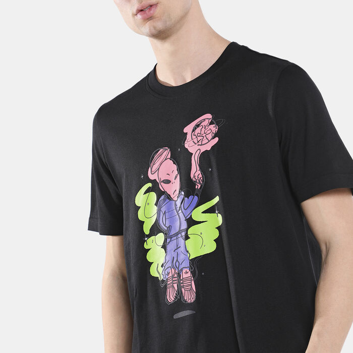 adidas Originals Men's Graphics Stoked Alien T-Shirt adidas Originals Men's Graphics Stoked Alien T-Shirt image number 3