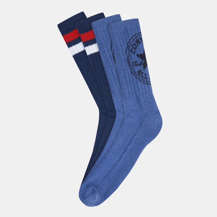 Converse Crew Socks (2 Pack) Multi-Color Converse Crew Socks (2 Pack) Multi-Color image number 0