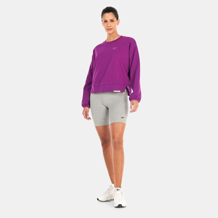 Nike Women's Dri-FIT Standard Issue Sweatshirt Purple image number 2