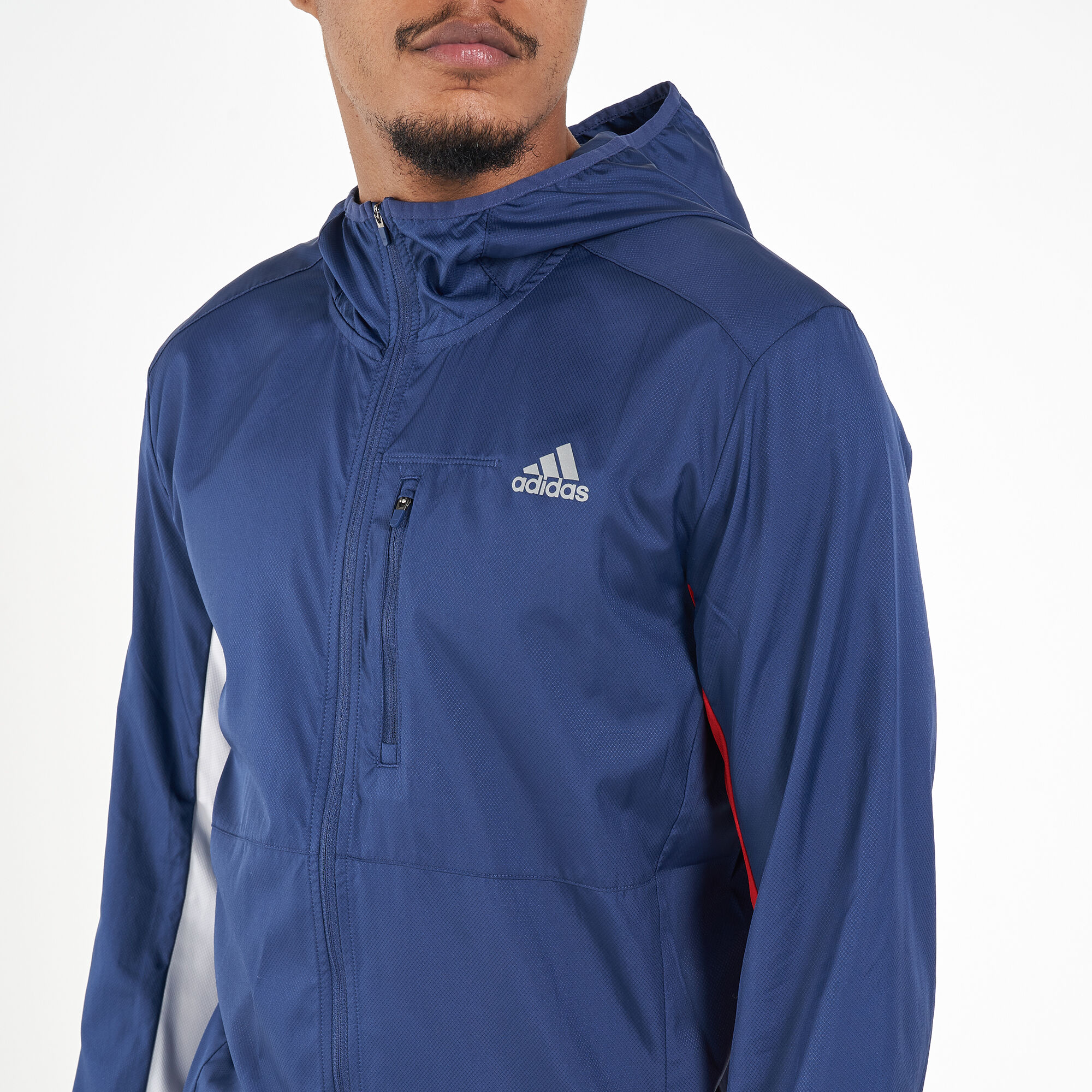 Adidas hooded wind jacket shop