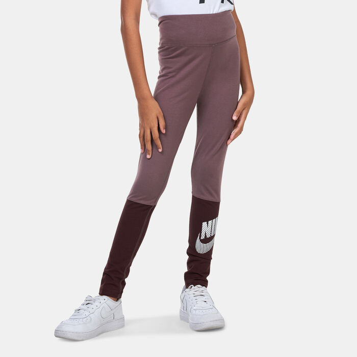 Nike Kids’ Sportswear Favourites Dance Leggings (Older Kids) Brown image number 1