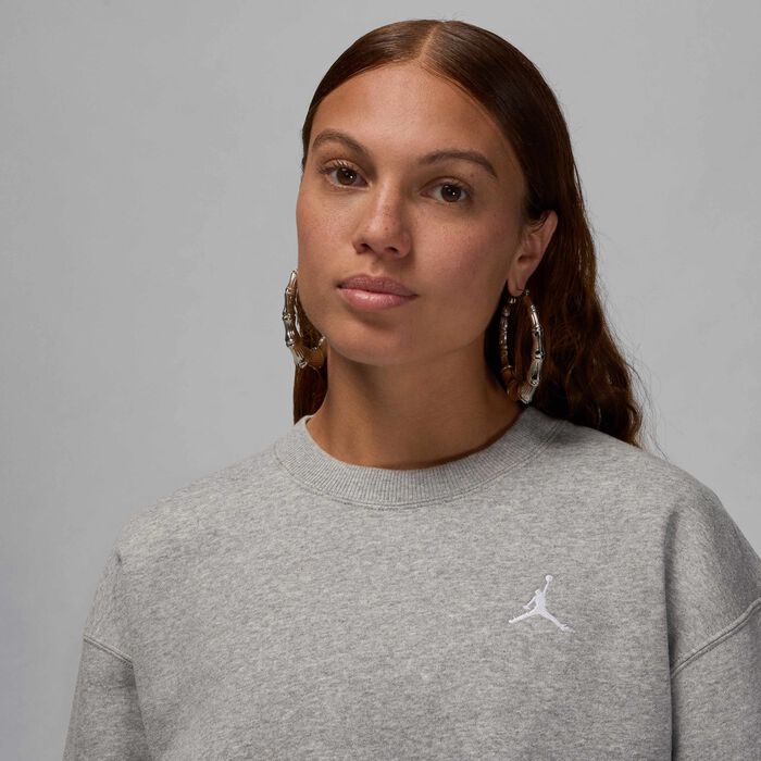 Jordan Women's Brooklyn Fleece Sweatshirt Grey image number 2