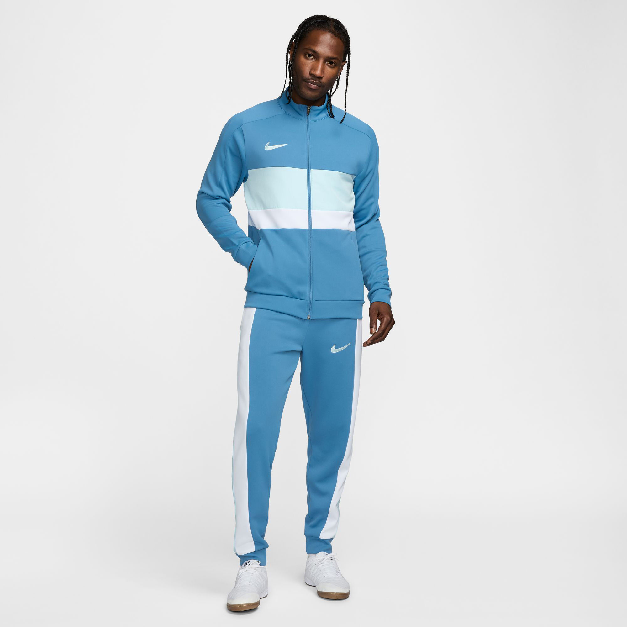 Shop Nike Men's Academy Dri-FIT Football Track Jacket Blue