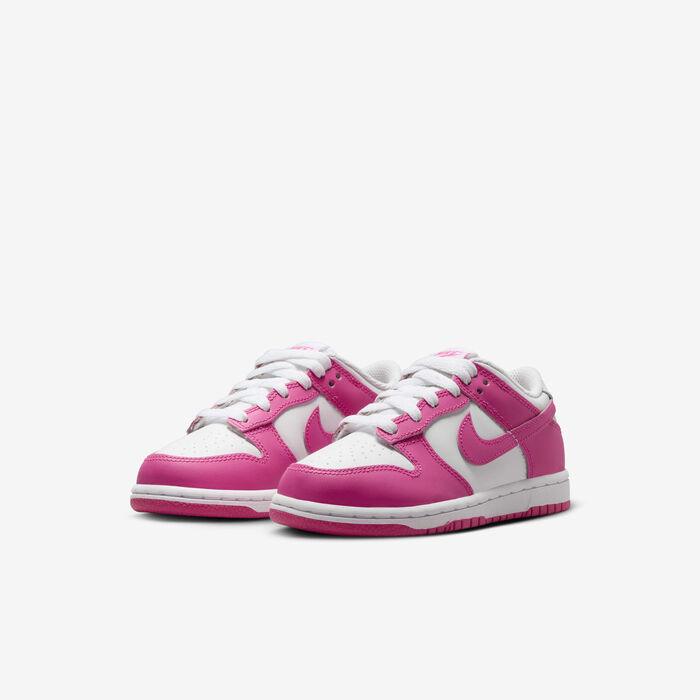 Nike Kids' Dunk Low Shoes Pink Nike Kids' Dunk Low Shoes Pink image number 4