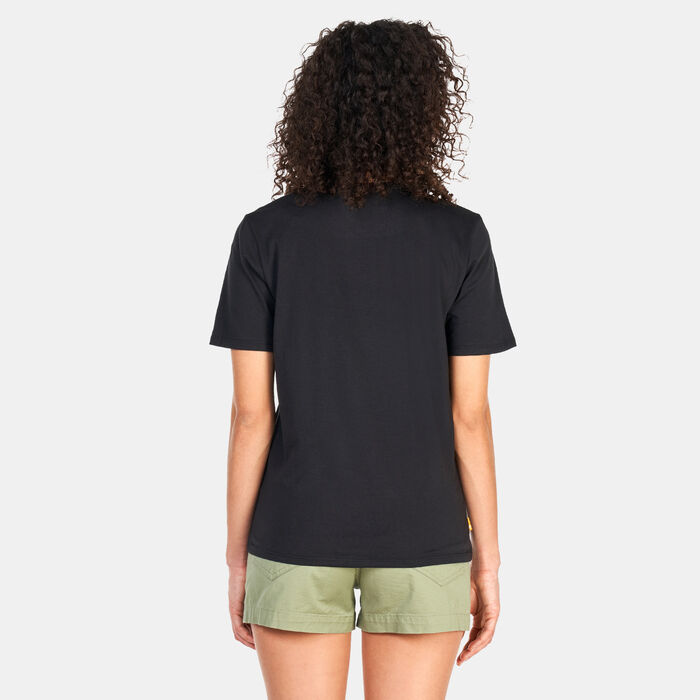 Timberland Women's Linear Logo T-Shirt Black image number 1