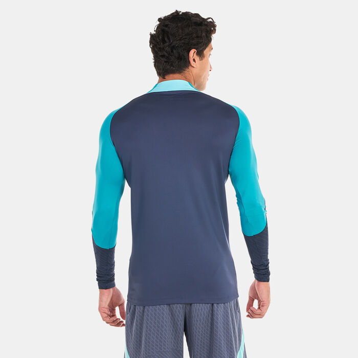 Nike Men's F.C. Barcelona Strike Dri-FIT Knit Football Drill Top Blue Nike Men's F.C. Barcelona Strike Dri-FIT Knit Football Drill Top Blue image number 1