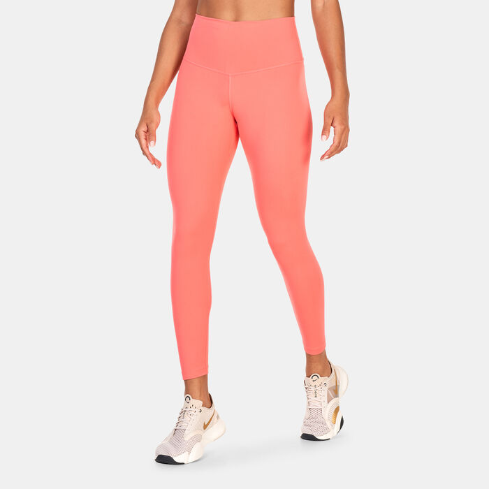 Nike Women's Yoga High-Waisted 7/8 Leggings Peach Nike Women's Yoga High-Waisted 7/8 Leggings Peach image number 0