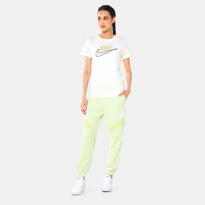 Nike Women's Sportswear Air Fleece Joggers Green image number 2