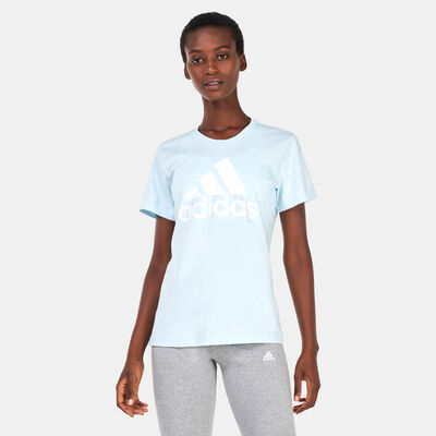 adidas Women's Essentials Logo T-Shirt Blue adidas Women's Essentials Logo T-Shirt Blue