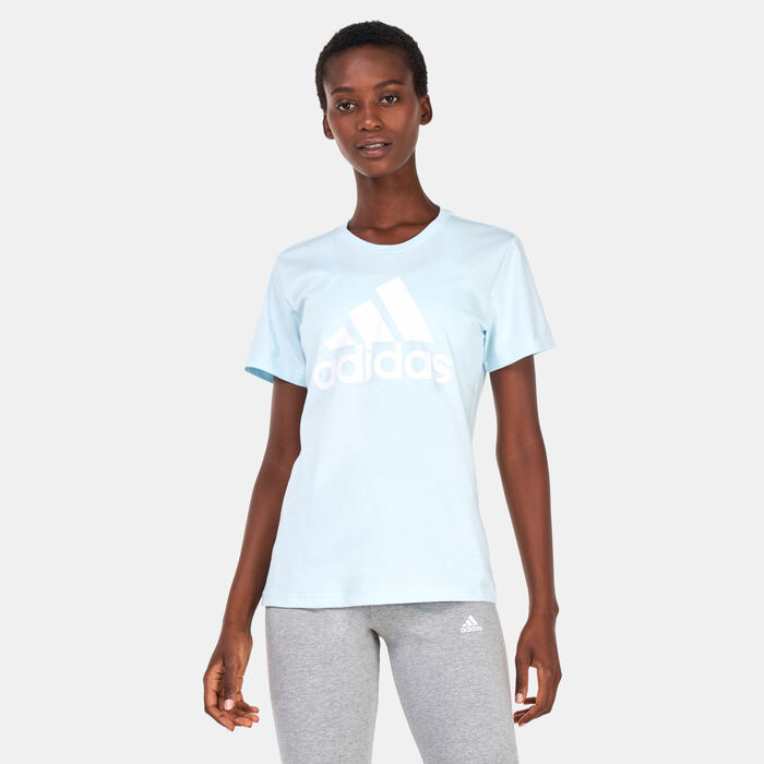 adidas Women's Essentials Logo T-Shirt Blue adidas Women's Essentials Logo T-Shirt Blue image number 0