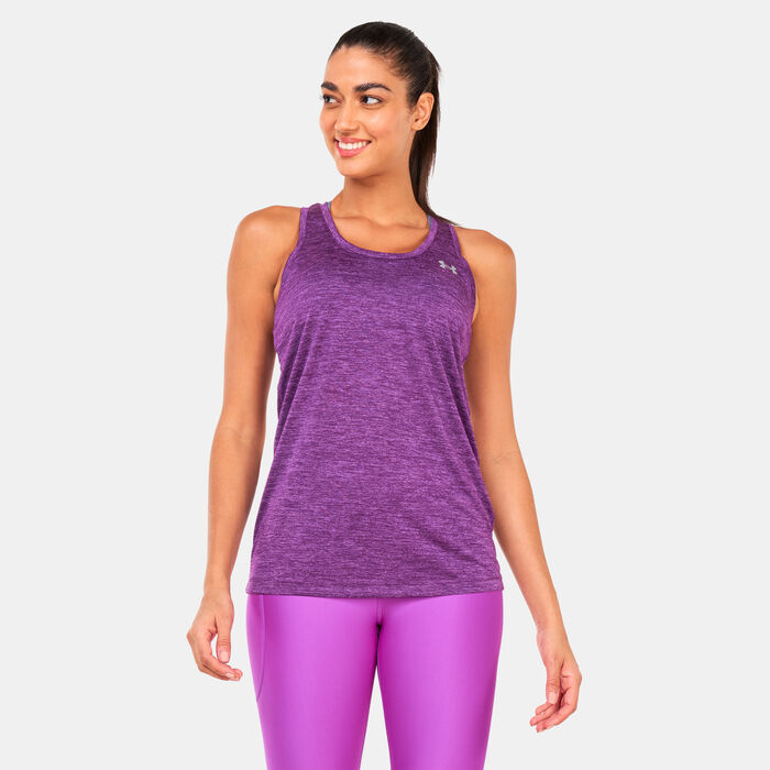 Under Armour Women's UA Tech™ Training Tank Top Purple Under Armour Women's UA Tech™ Training Tank Top Purple image number 0