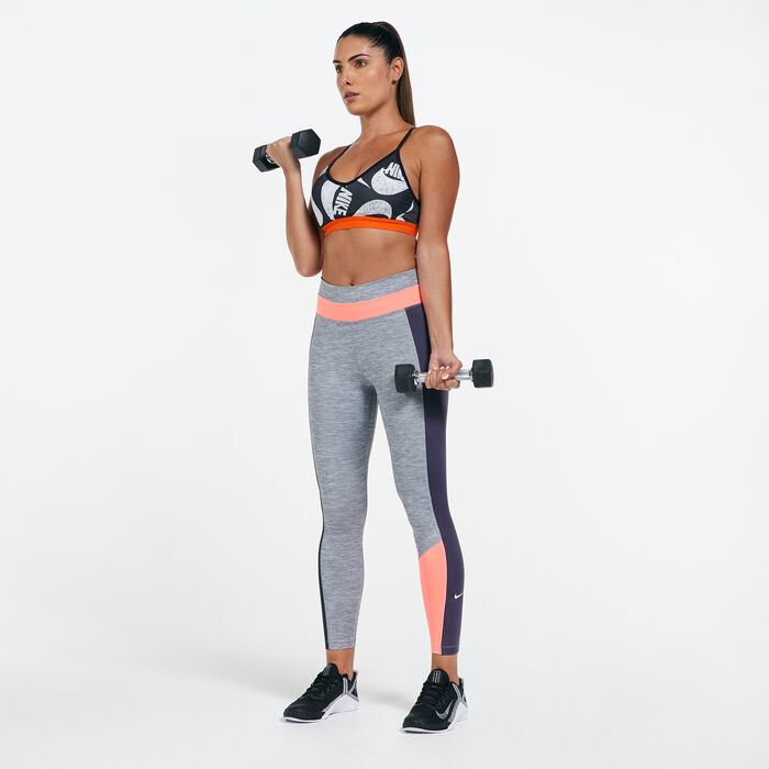 Nike Women's One Heathered Leggings Grey image number 2