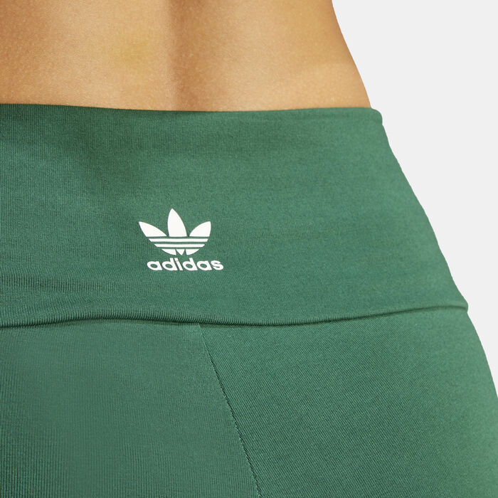 adidas Originals Women's 3-Stripes 7/8 Leggings Green adidas Originals Women's 3-Stripes 7/8 Leggings Green image number 3