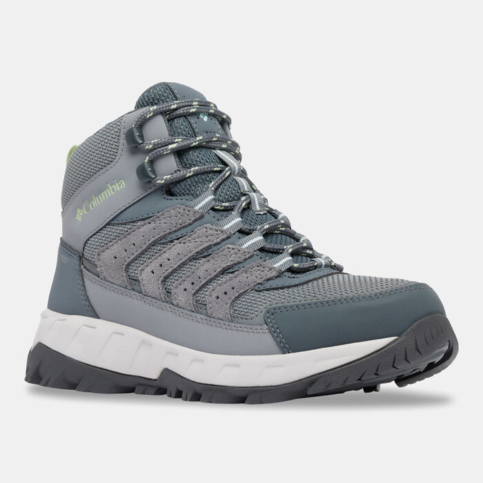 Columbia Women's Strata Trail Mid Waterproof Boots Grey Columbia Women's Strata Trail Mid Waterproof Boots Grey image number 1